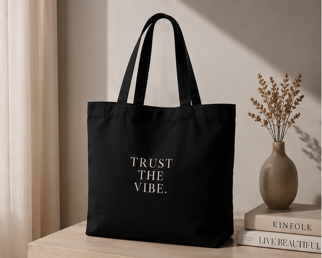 Trust the Vibe™ Large Eco Tote